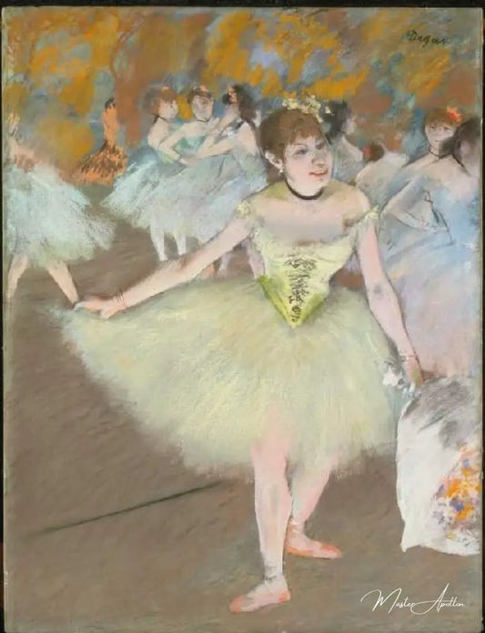 Danseuses sur la scène - Edgar Degas - Reproductions de tableaux et peintures haut de gamme