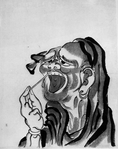 Daruma (saint bouddhiste) - Hokusai - Alpha Reproduction