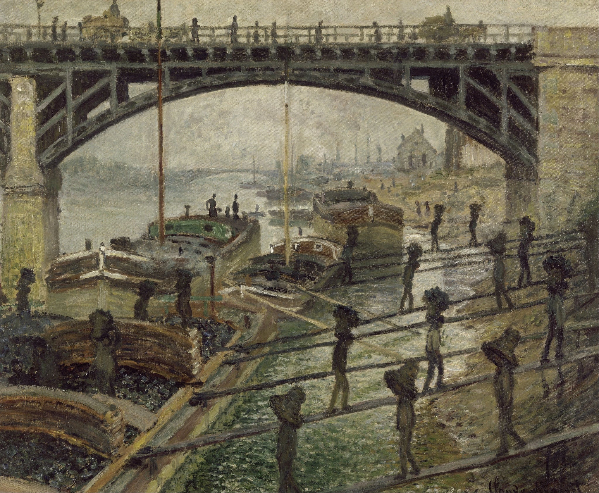 Les Déchargeurs de charbon W364 par Claude Monet, vers 1875, musée d’Orsay