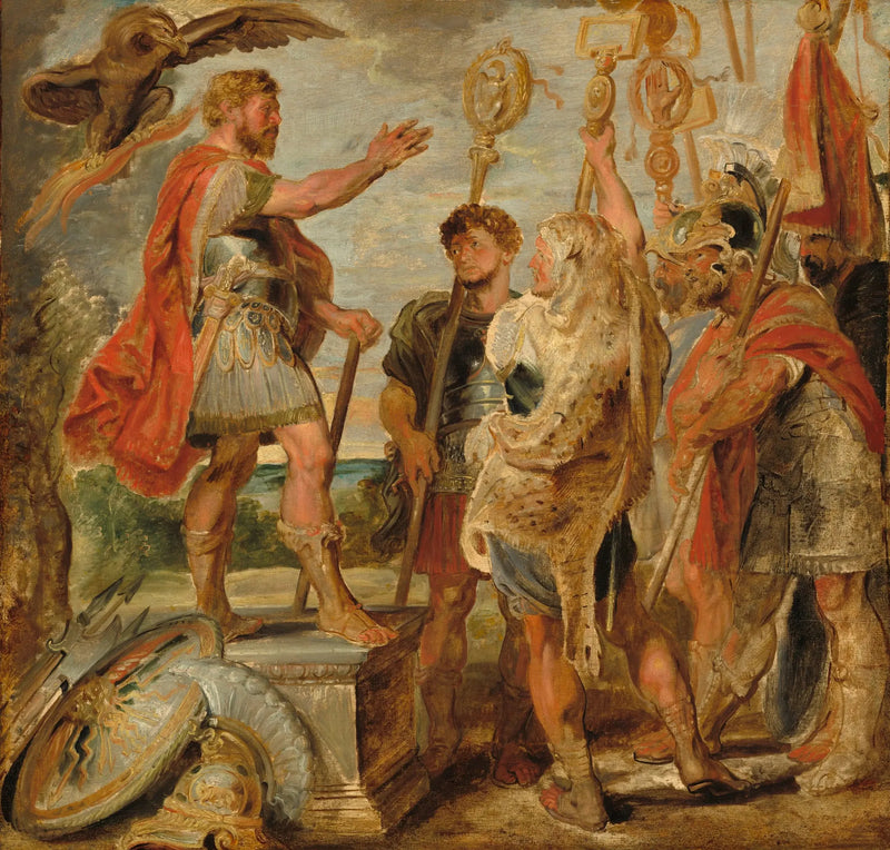Decius Mus legions को संबोधित करते हुए - पीटर पॉल रुबेंस