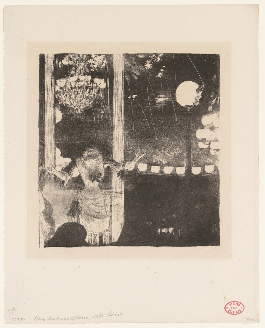 Mlle Bécat au Café des Ambassadeurs, 1877-1878 – Degas
