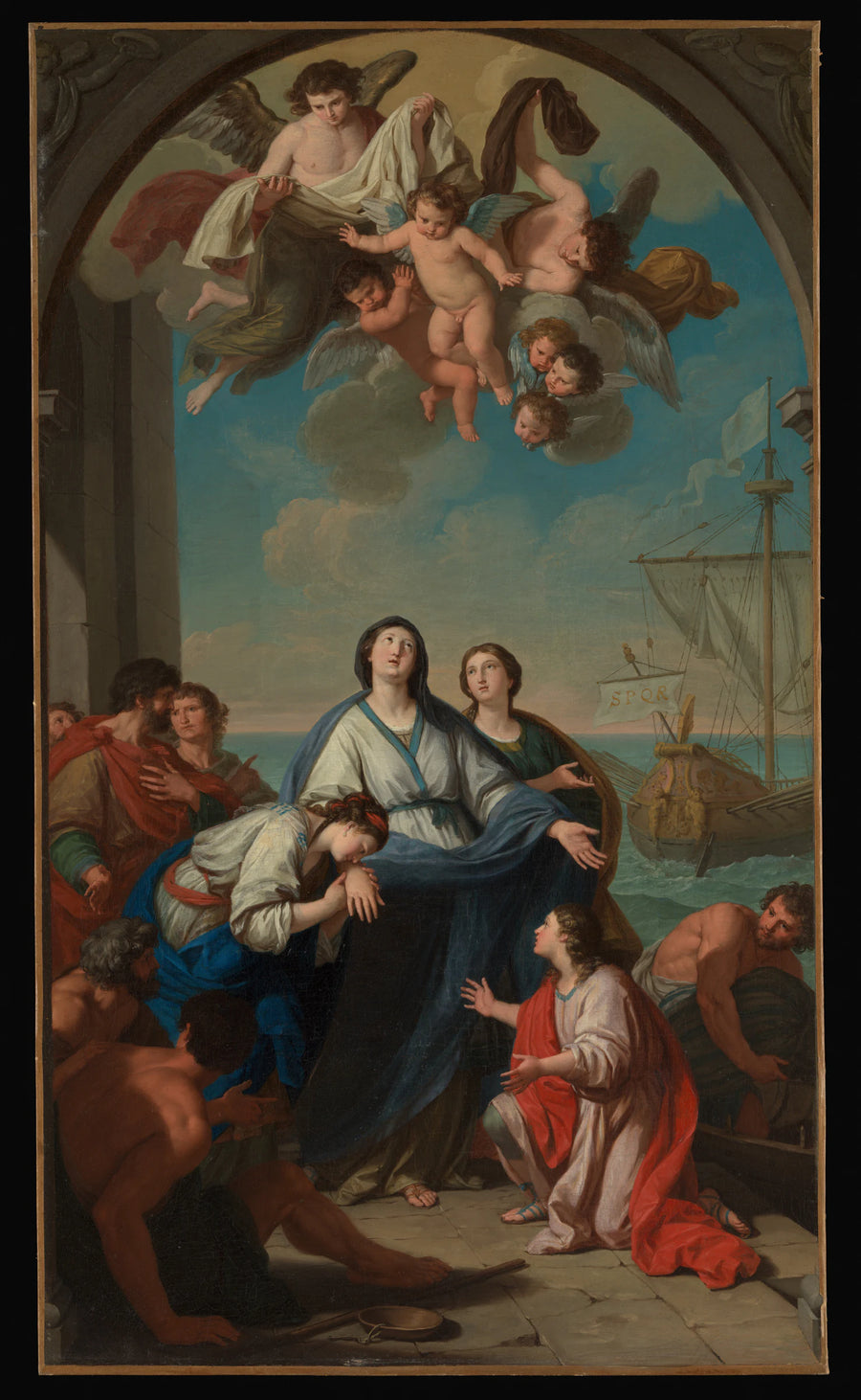 Le Départ de Sainte Paule et Sainte Eustochium pour la Terre Sainte - Giuseppe Bottani