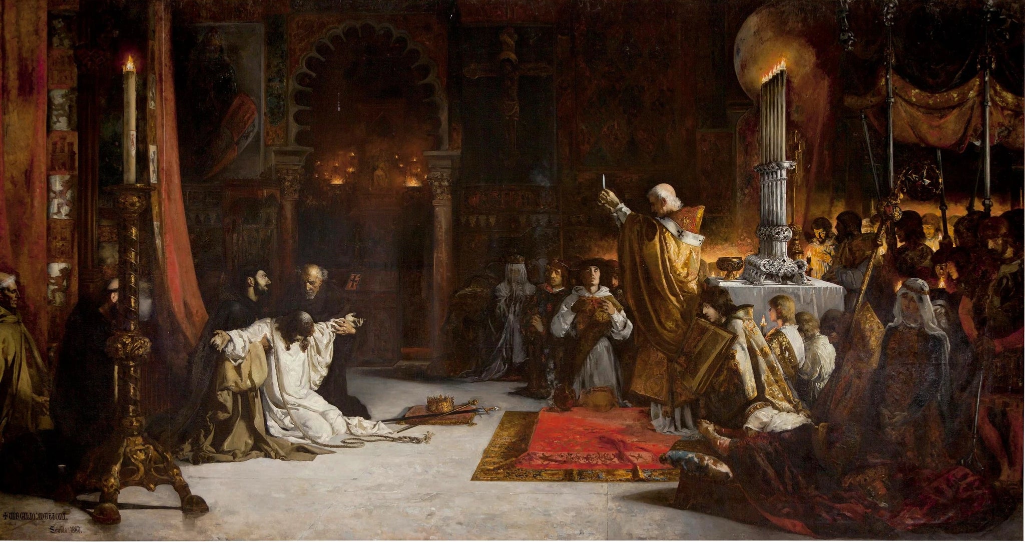 Les derniers instants de Ferdinand III le Saint - Virgilio Mattoni de la Fuente