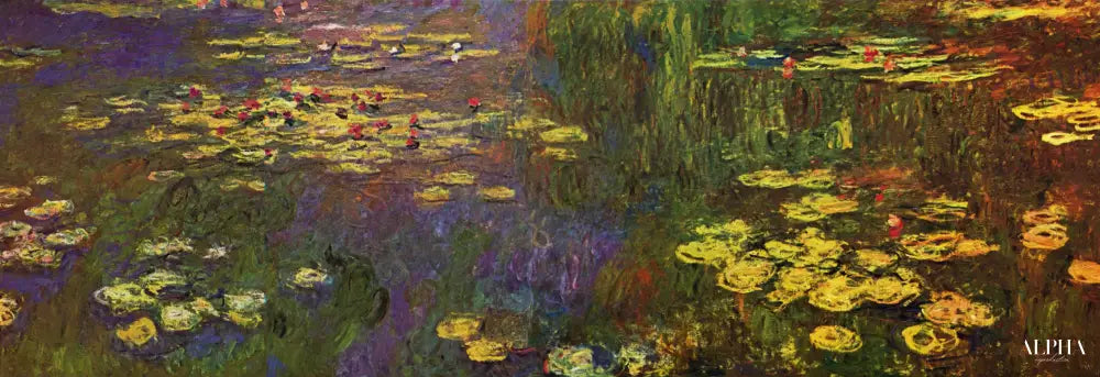 Détail des nénuphars de Monet au Musée de l'Orangerie à Paris - Claude Monet - Reproductions de tableaux et peintures haut de gamme