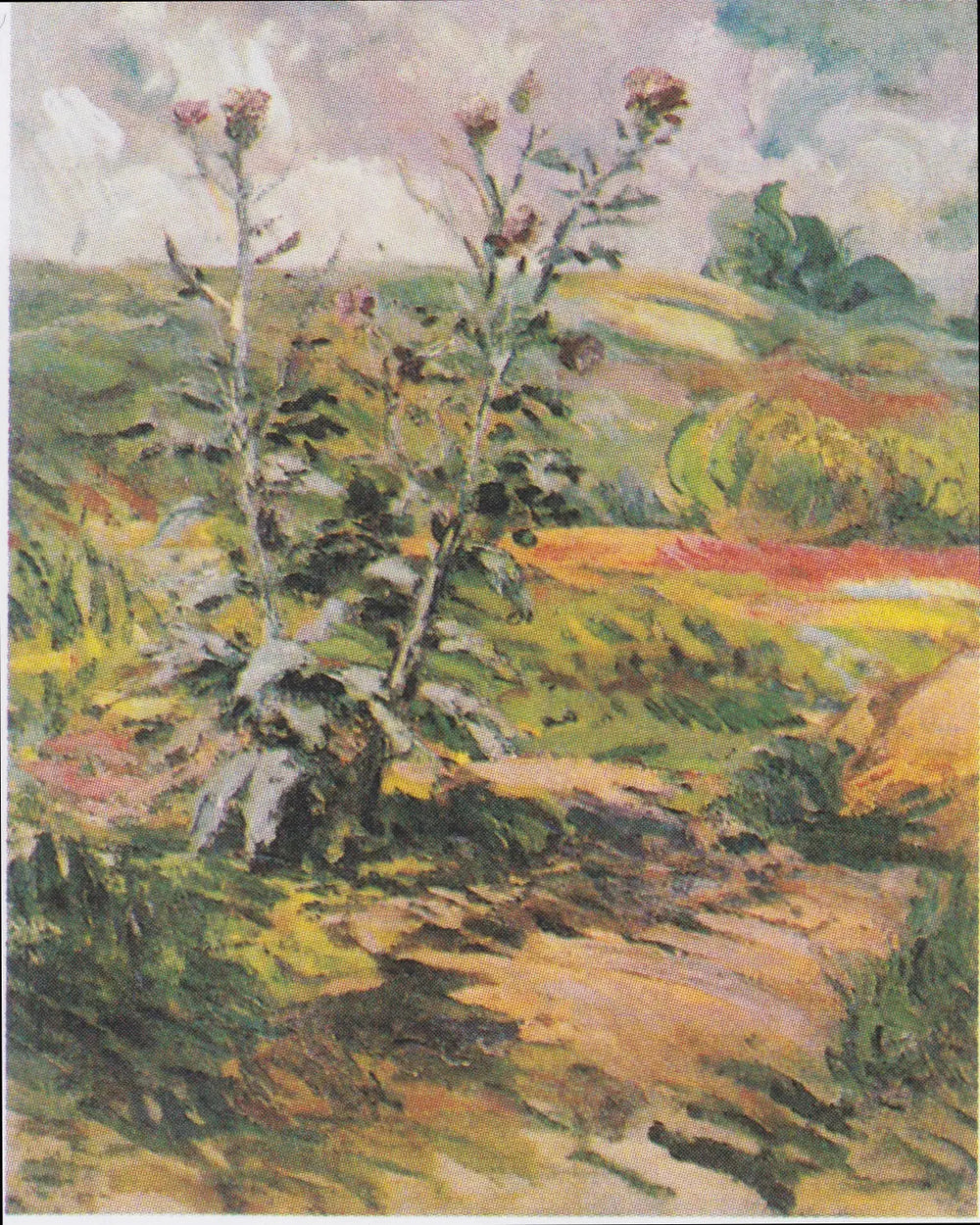 Deux chardons - Vincent van Gogh image 1 copie peinte à la main à l’huile