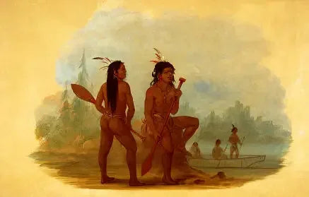 दो युवा पुरुष Hyda - जॉर्ज कैटलिन