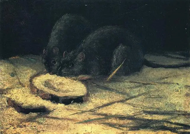 Deux rats - Vincent van Gogh image 1 reproduction artisanale de tableau