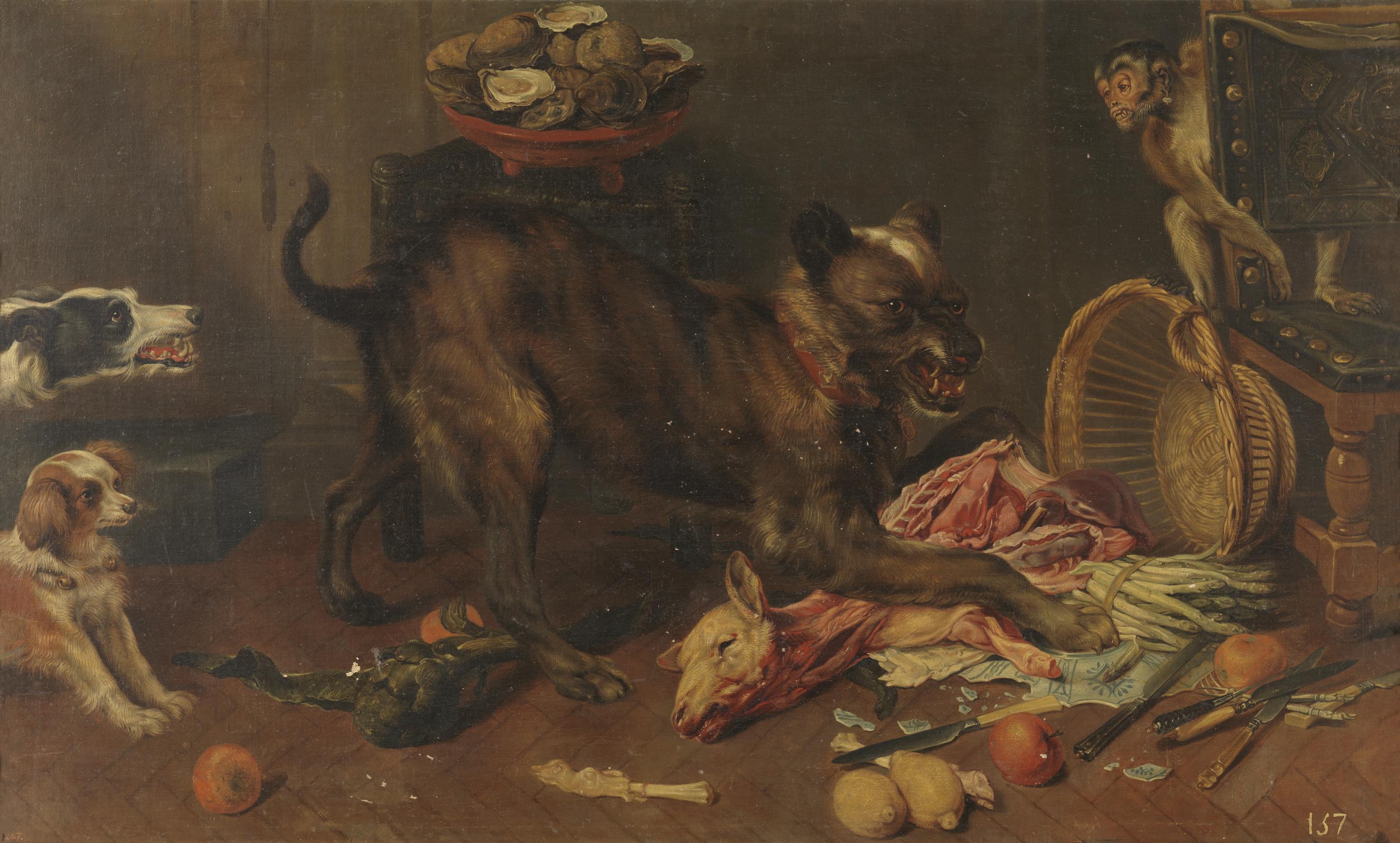 Dog with its Prey - Frans Snyders image 1 reproduction de peinture à l’huile