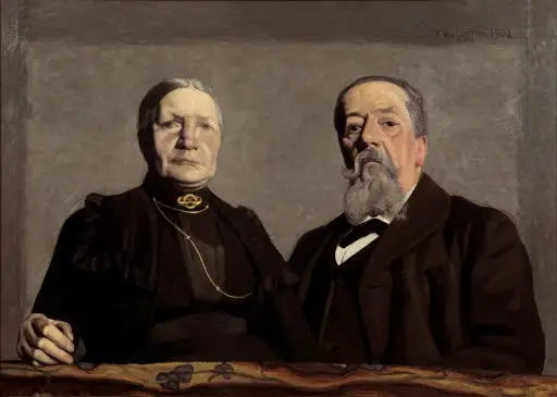 Double portrait des parents de l’artiste - Félix Vallotton - Alpha Reproduction