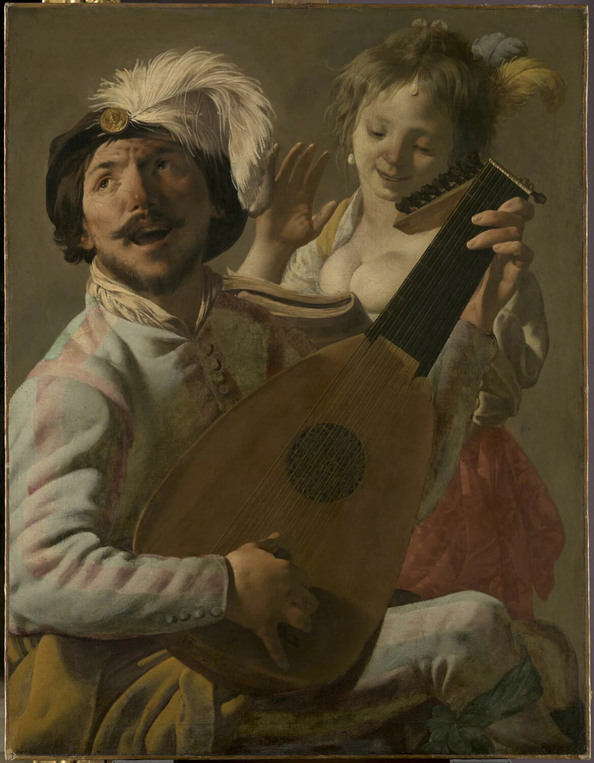 Le Duo, joueur de luth et chanteuse - Hendrick ter Brugghen