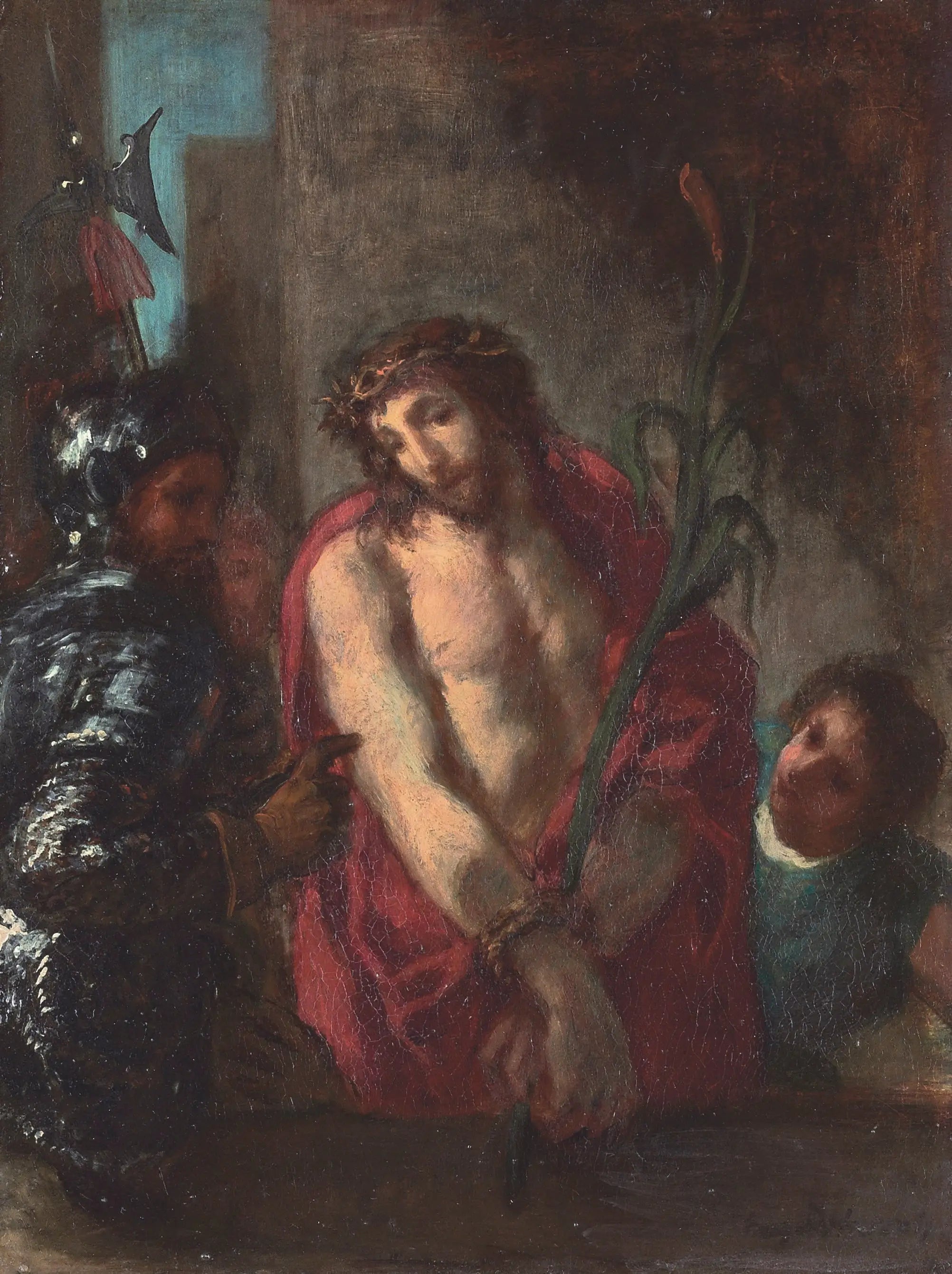 Ecce homo - Eugène Delacroix image 1 copie peinte à la main à l’huile
