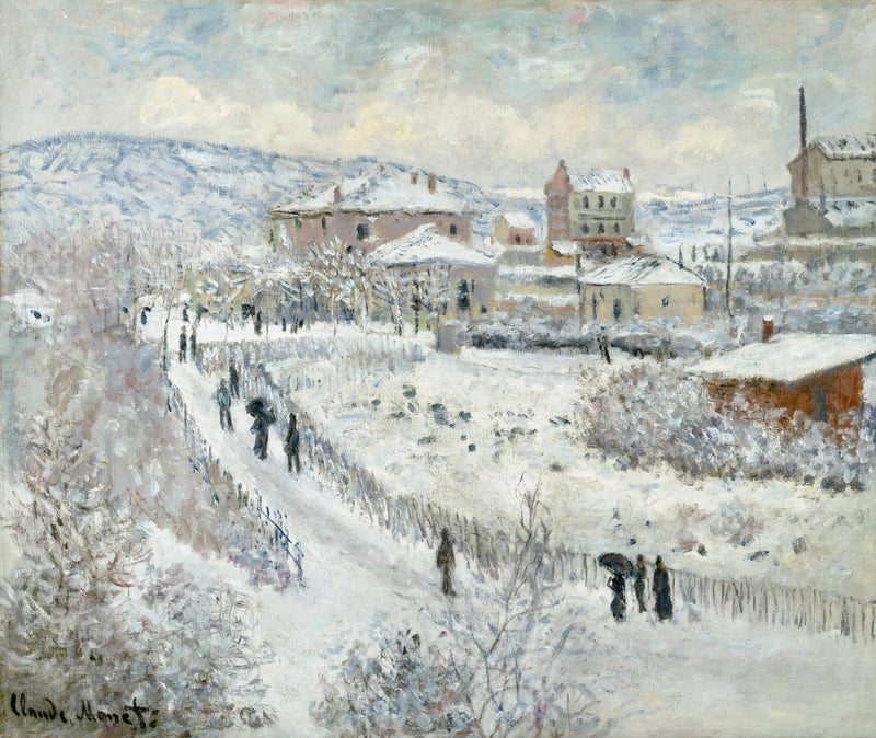 आर्गेंटुइल में बर्फ़ का प्रभावAlternate - Claude Monet