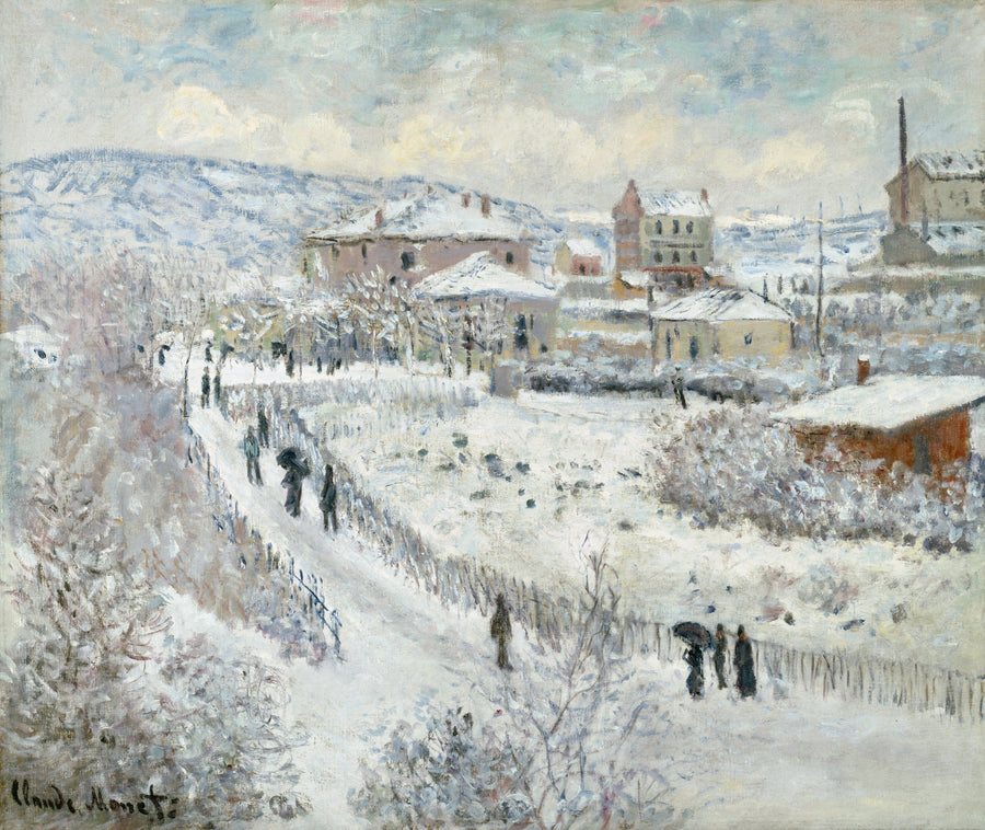 आर्गेंटुइल में बर्फ़ का प्रभावAlternate - Claude Monet