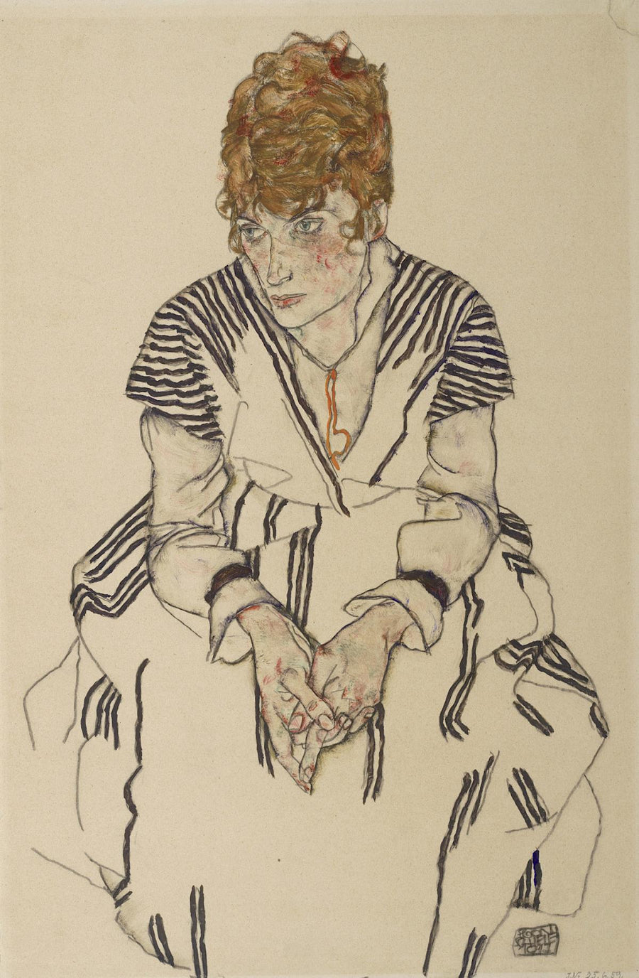 Portrait d’Adele Harms, belle-sœur de l’artiste (1917) - Egon Schiele
