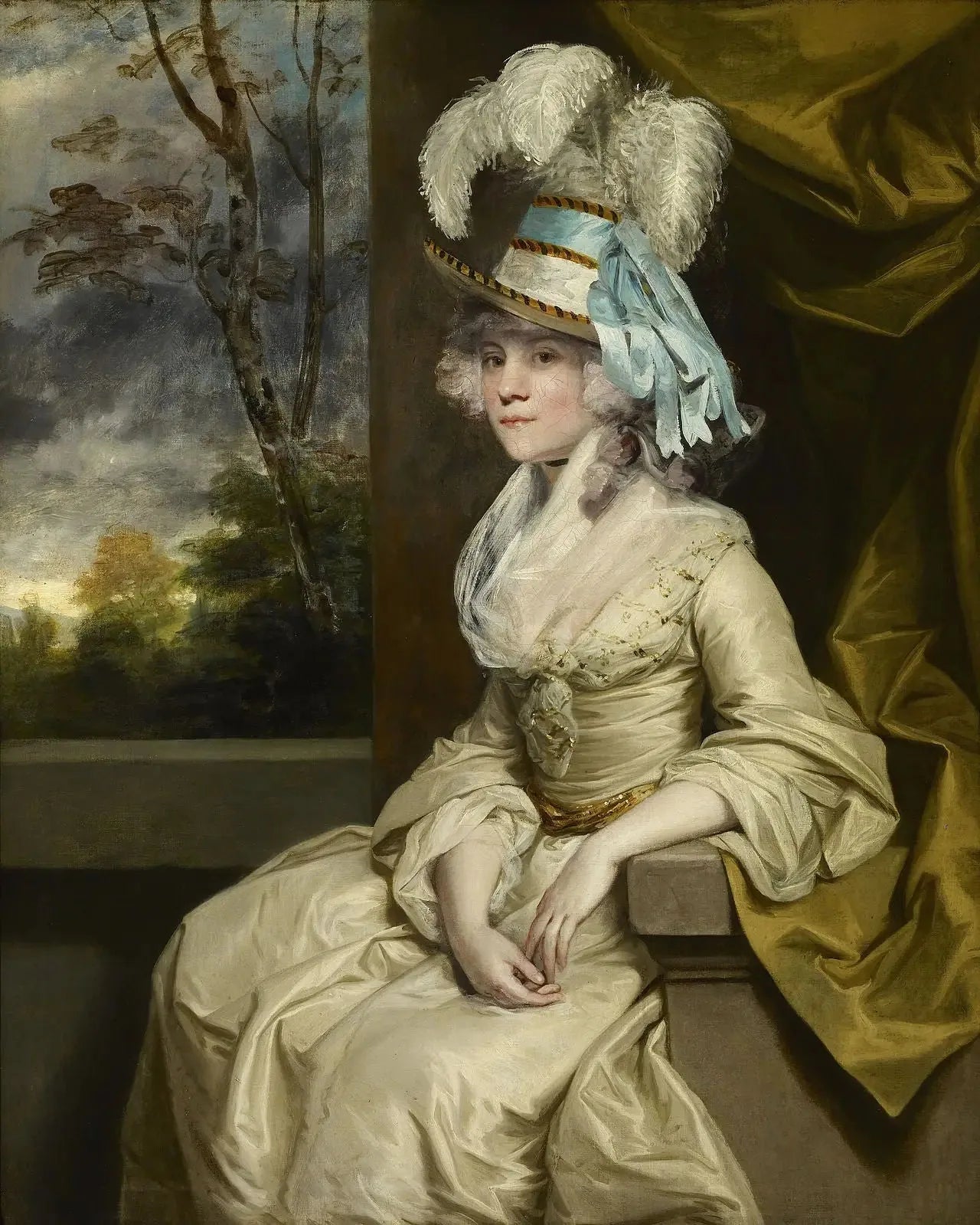 Élisabeth, Lady Taylor - Joshua Reynolds image 1 copie de tableau peinte à la main