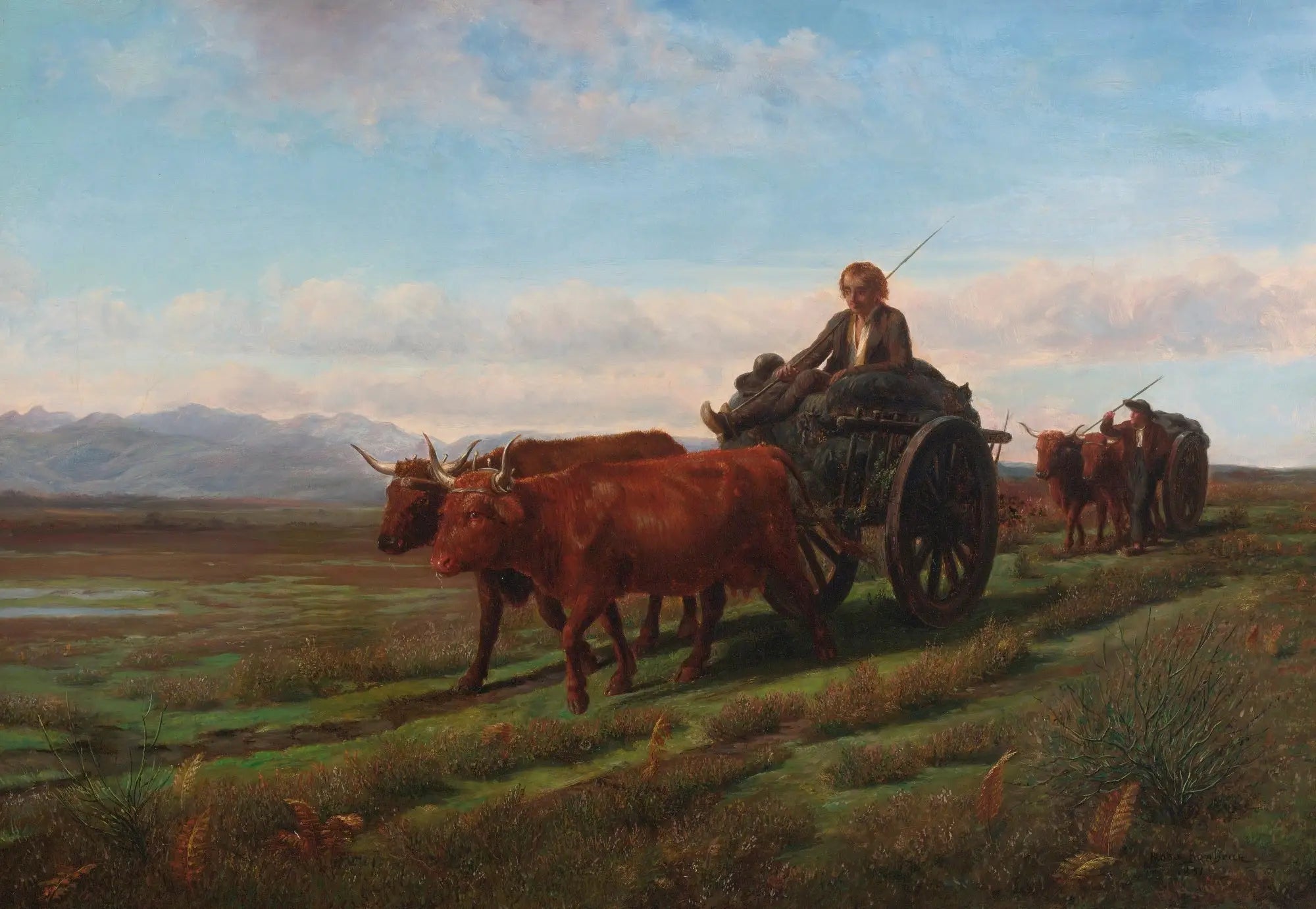 En allant au marché - Rosa Bonheur image 1 reproduction d’œuvre d’art à l’huile