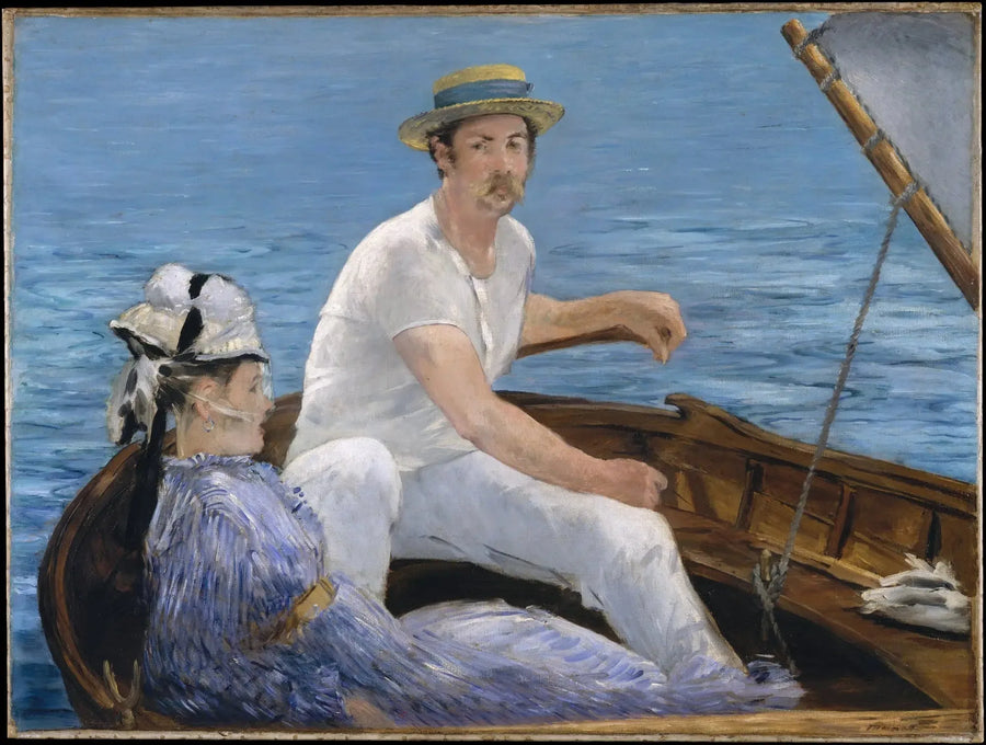 नाव में - Édouard Manet