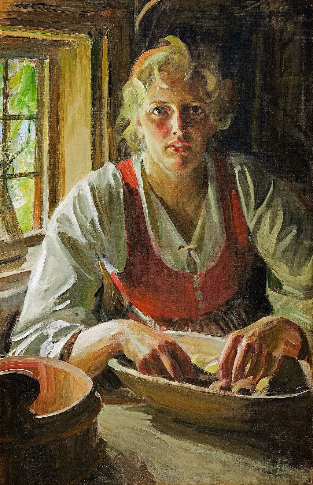 Éplucher les pommes de terre - Anders Zorn - Alpha Reproduction
