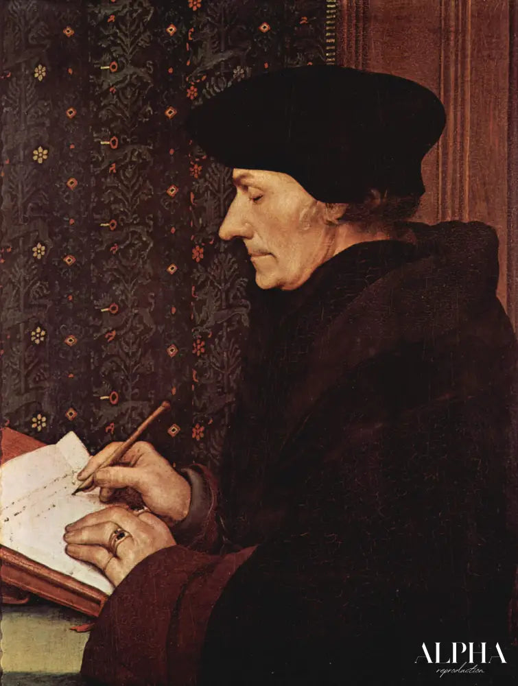 Erasmus - Hans Holbein le Jeune - Reproductions de tableaux et peintures haut de gamme