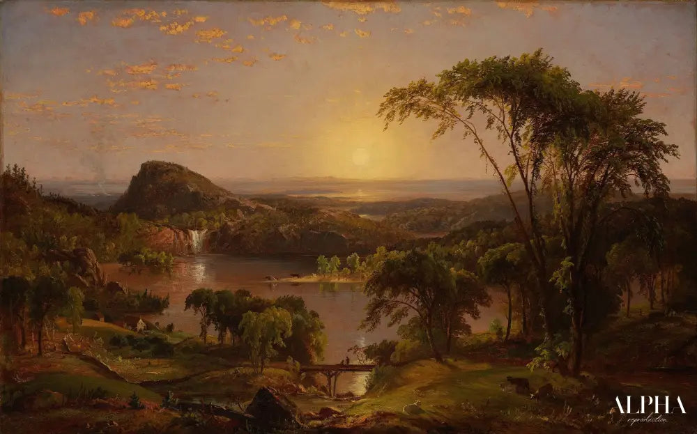 Été, lac Ontario - Jasper Francis Cropsey - Reproductions de tableaux et peintures haut de gamme