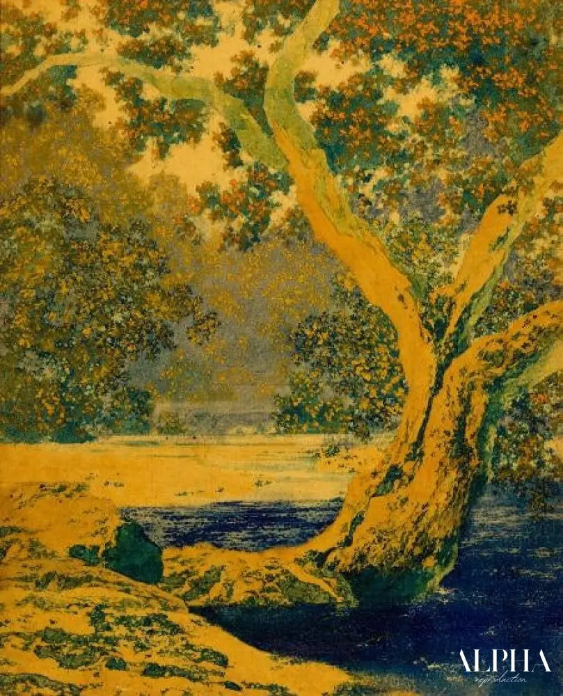 Étude pour Autumn Brook - Maxfield Parrish - Reproductions de tableaux et peintures haut de gamme