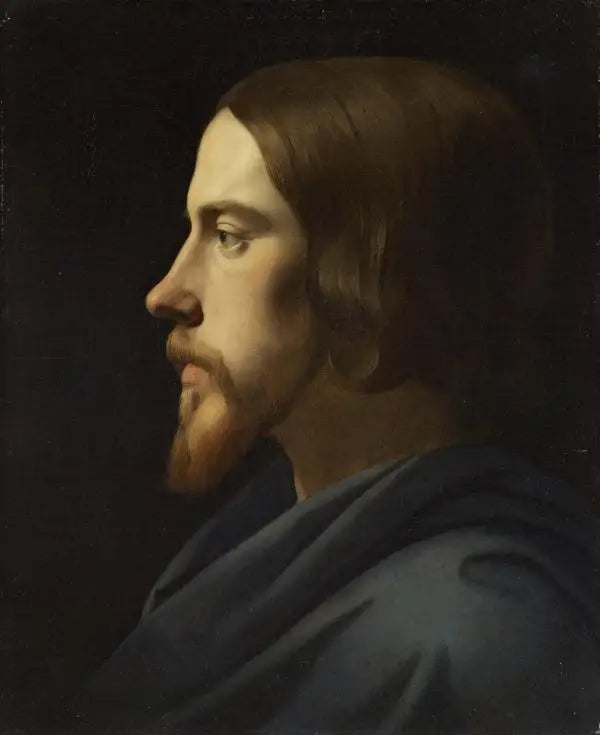 Étude pour la tête du Christ pour La Madeleine Paris (Portrait d’Eugène Buttura) - Paul Delaroche - Alpha Reproduction