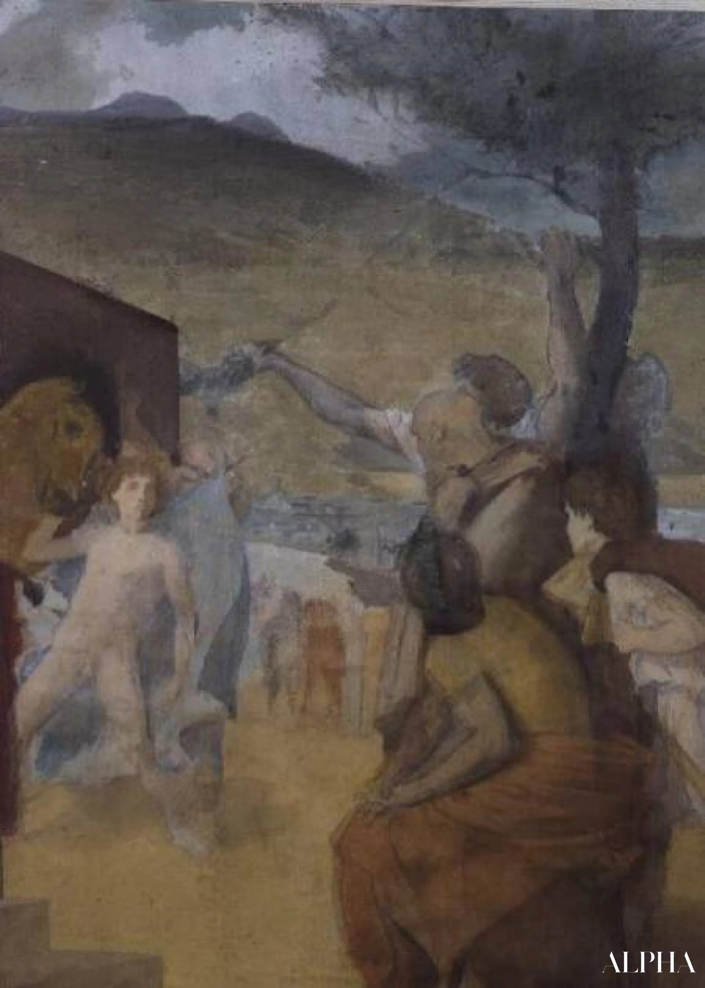 Étude pour une peinture classique - Edgar Degas - Reproductions de tableaux et peintures haut de gamme