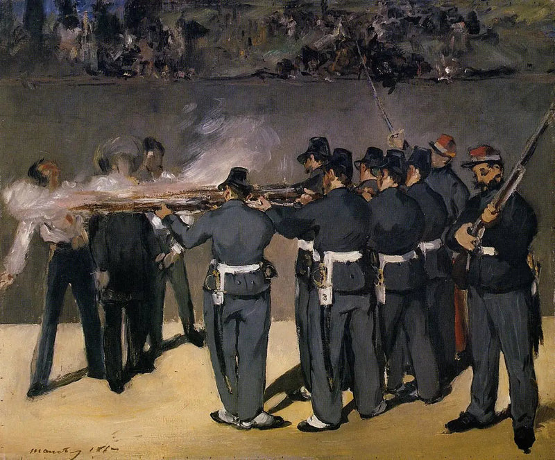 मेक्सिको के सम्राट मैक्सिमिलियन का निष्पादन - Édouard Manet
