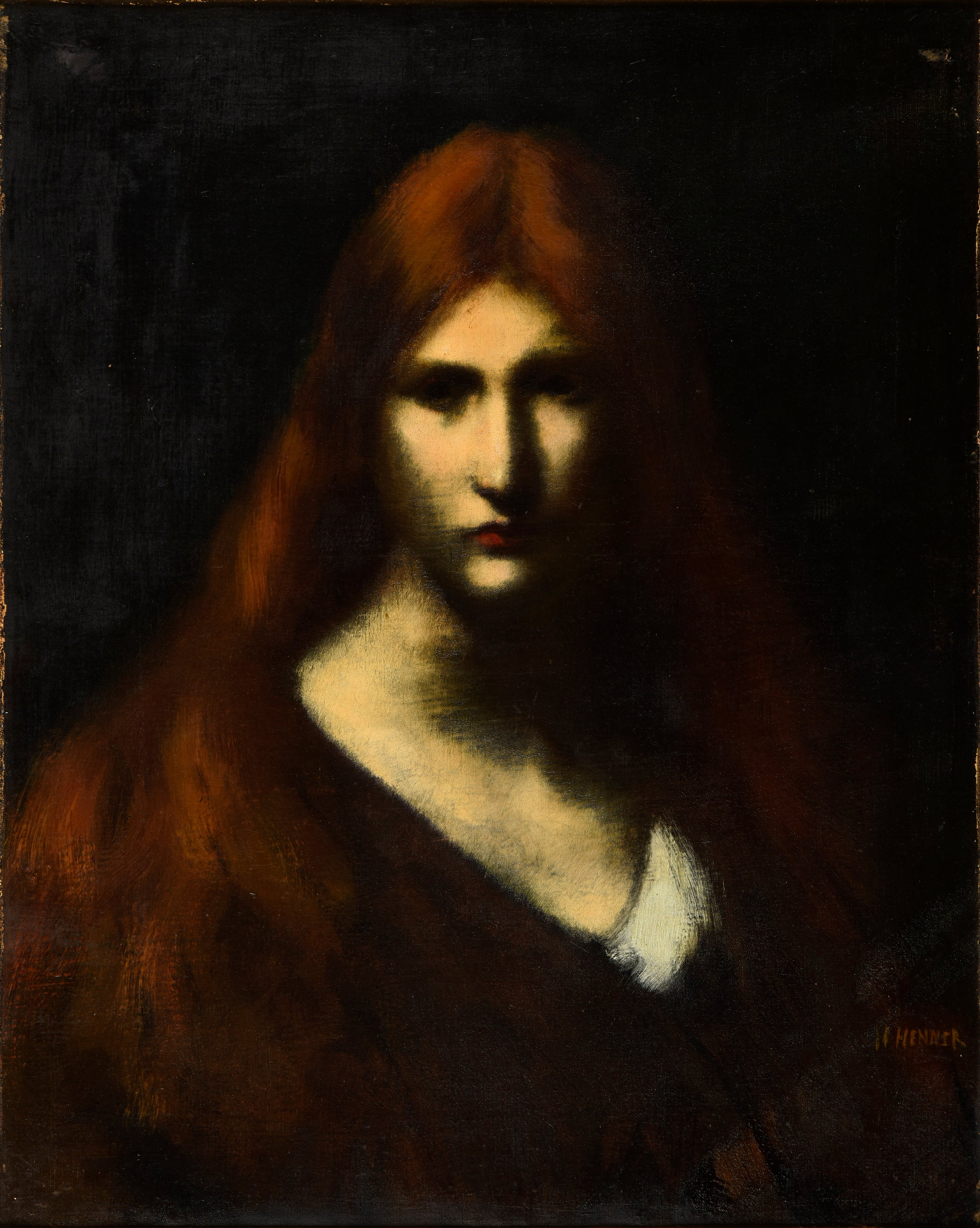 Fabiola - Jean-Jacques Henner image 1 copie peinte à la main à l’huile