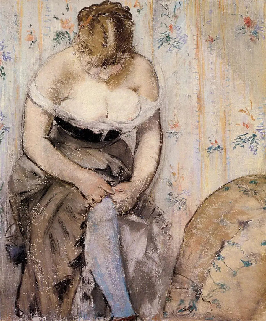 जांघी मोज़े वाली महिला - Édouard Manet