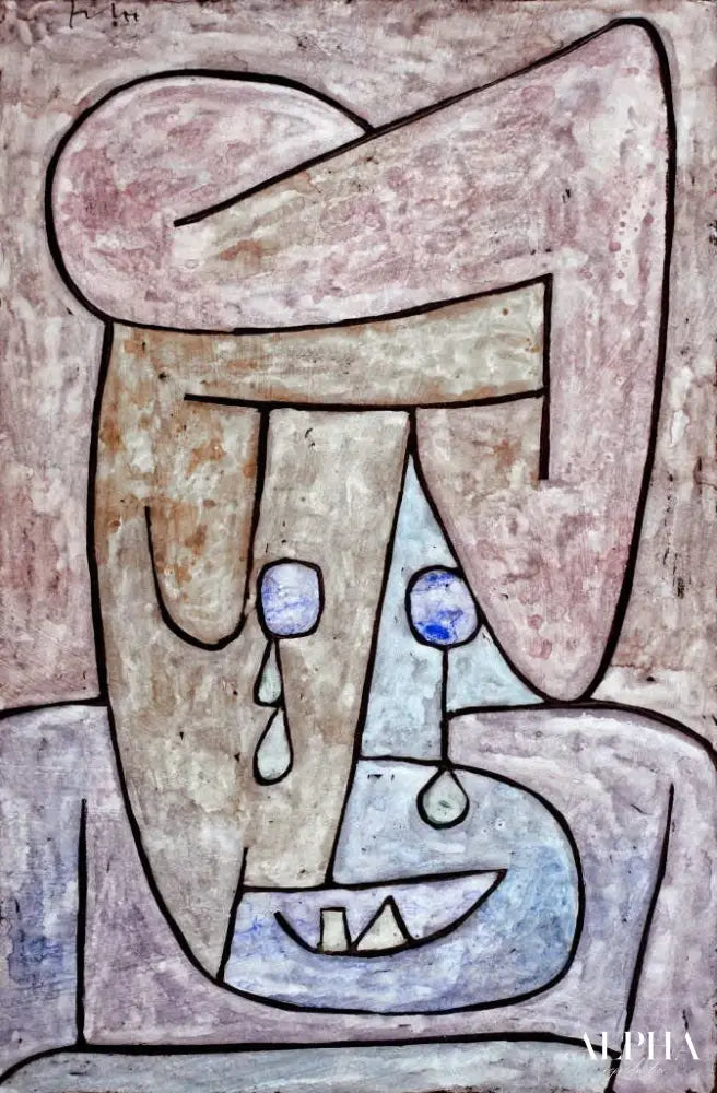 Femme en pleurs, 1939 - Paul Klee - Reproductions de tableaux et peintures haut de gamme