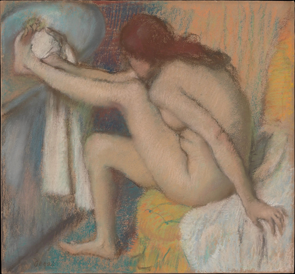 Femme séchant ses pieds - Edgar Degas image 1 reproduction artisanale de tableau