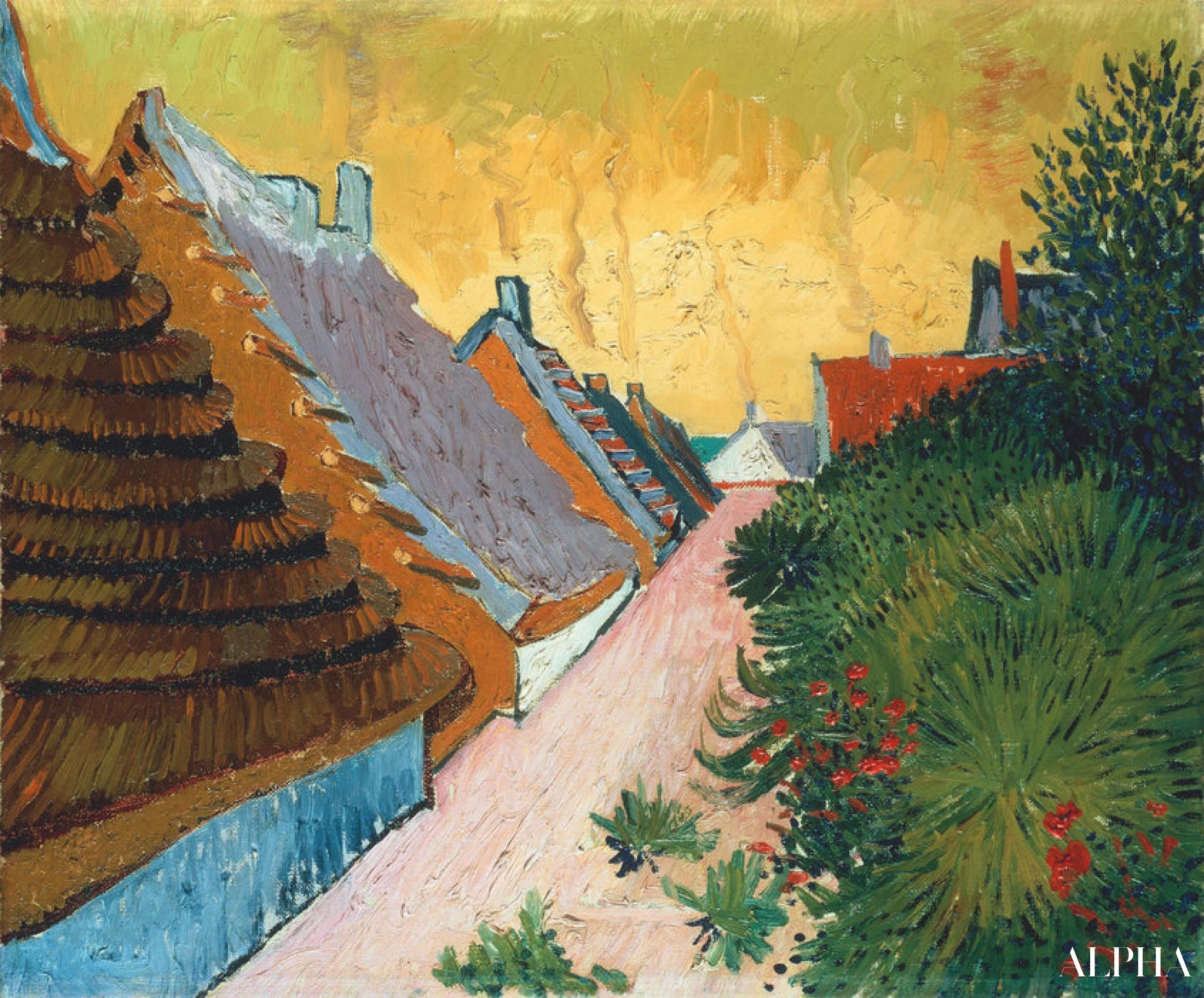 Fermettes aux Saintes-Maries - Van Gogh - Reproductions de tableaux et peintures haut de gamme