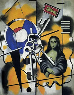 चाबियों के साथ मोना लिसा - Fernand Léger