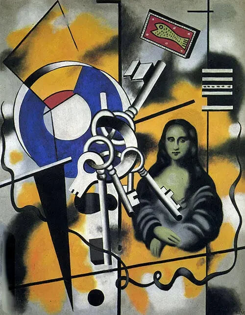 चाबियों के साथ मोना लिसा - Fernand Léger