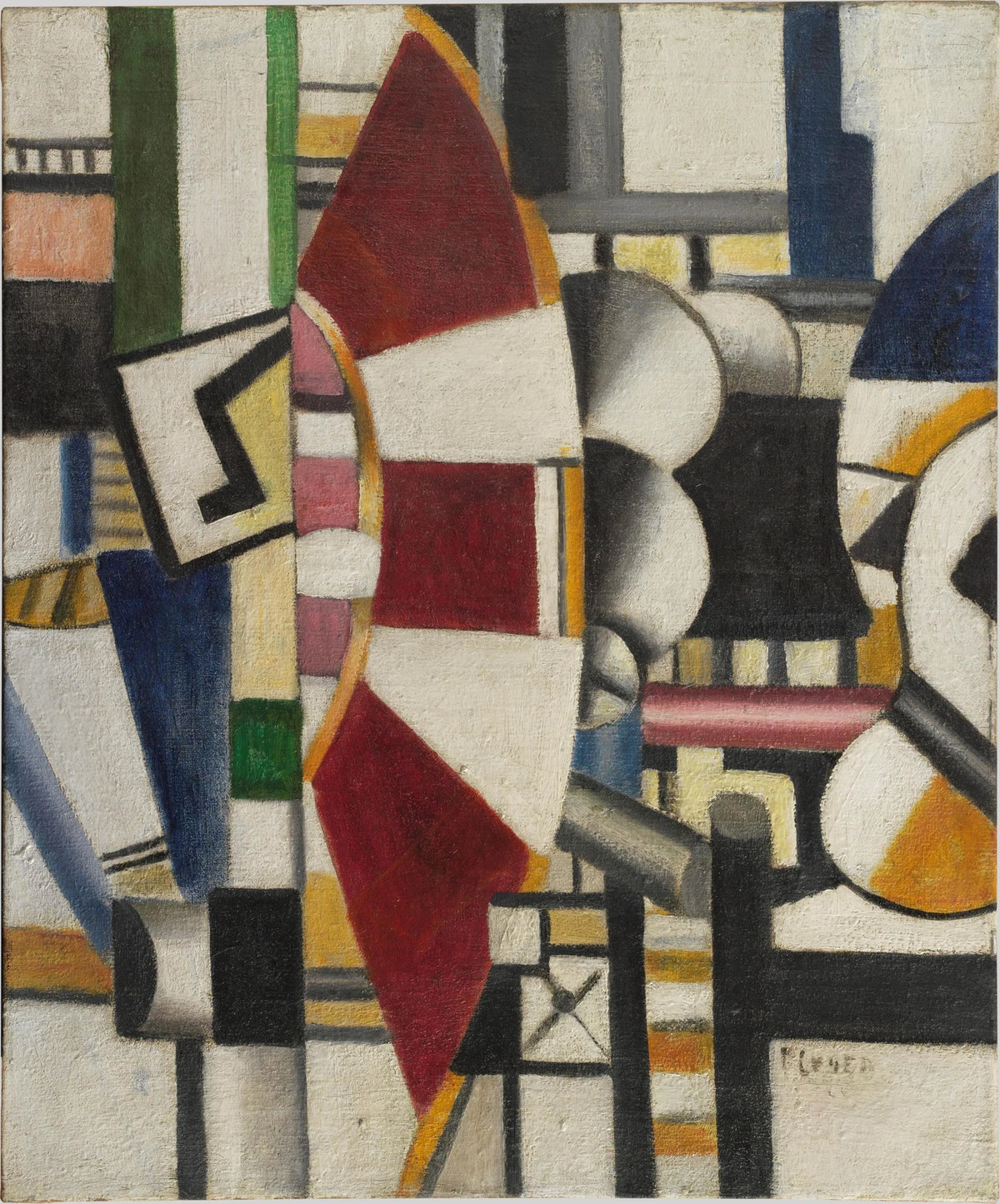लाल पहिया - Fernand Léger
