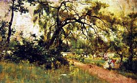 Figures de femmes dans le parc - Giovanni Boldini - Alpha Reproduction