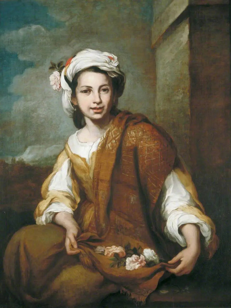 फूलों वाली लड़की - बार्टोलोमे़ Esteban Murillo