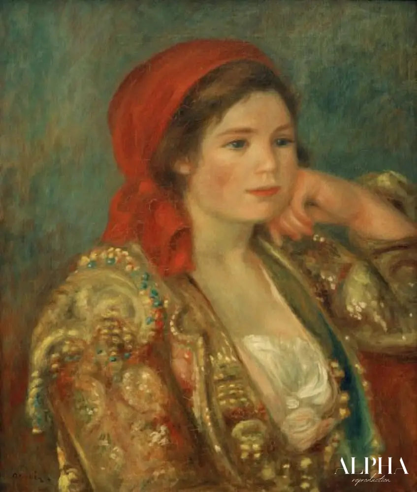 Fille avec veste espagnole - Pierre-Auguste Renoir - Reproductions de tableaux et peintures haut de gamme