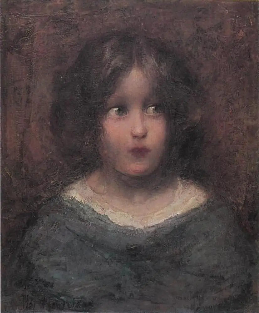 Reproduction du tableau « Fille regardant vers sa gauche - Piet Mondrian » par Alpha Reproduction en peinture à l’huile