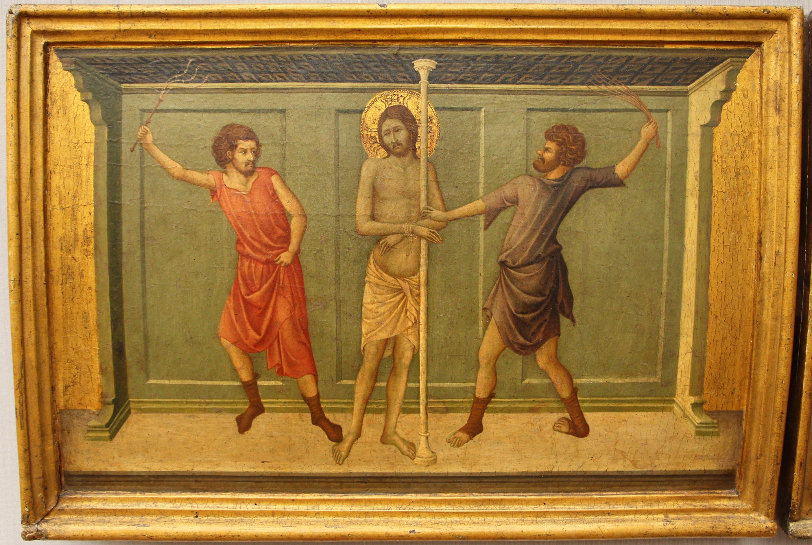 Flagellation - Ugolino di Nerio image 1 reproduction artisanale de tableau