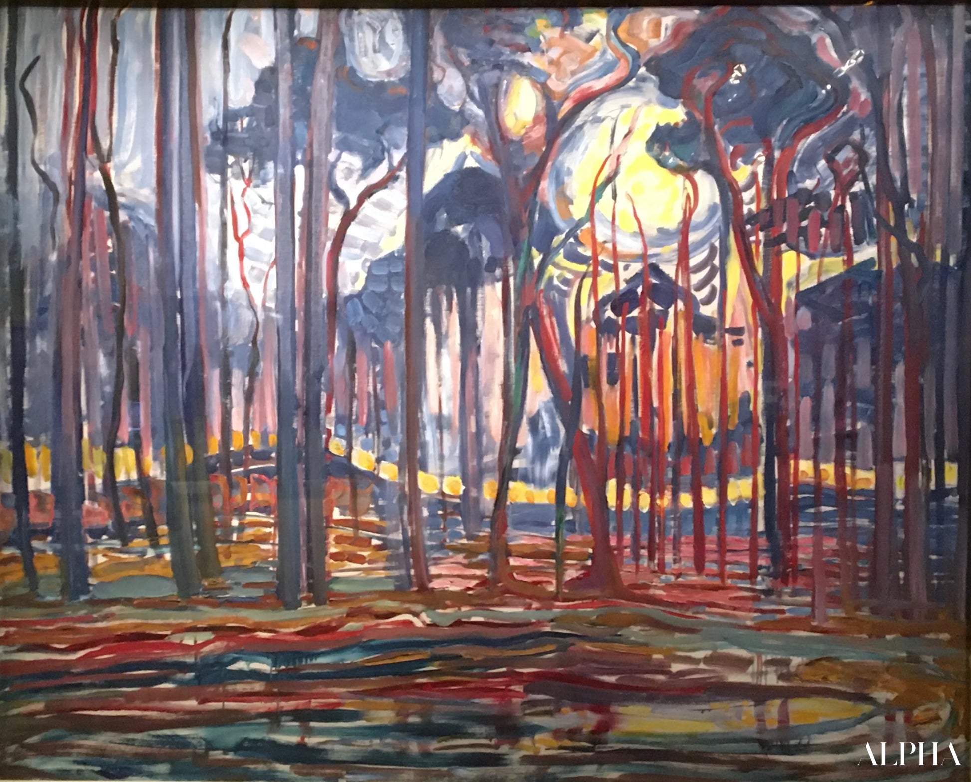 Forêt à Oele - Mondrian - Reproductions de tableaux et peintures haut de gamme