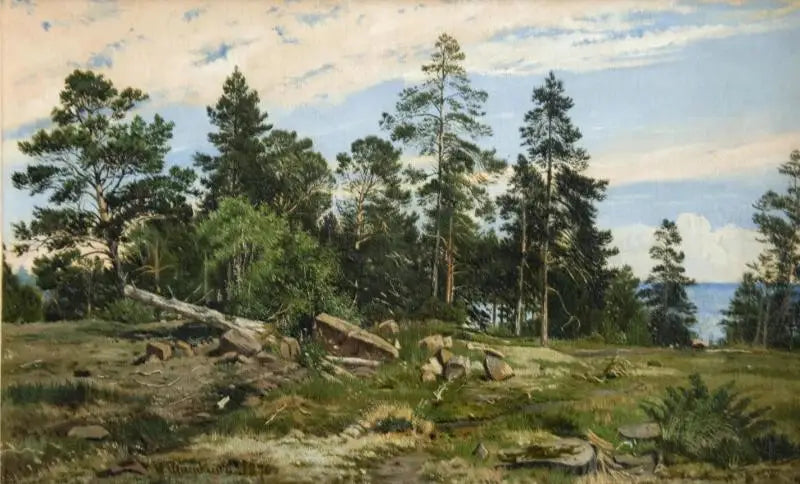 Forêt au bord de la mer - Ivan Chichkine - Alpha Reproduction