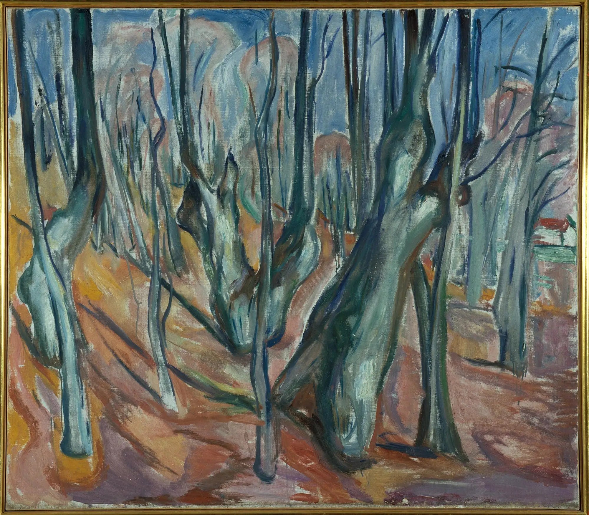 forêt d'ormes au printemps - Edvard Munch image 1 tableau peint à l’huile sur toile