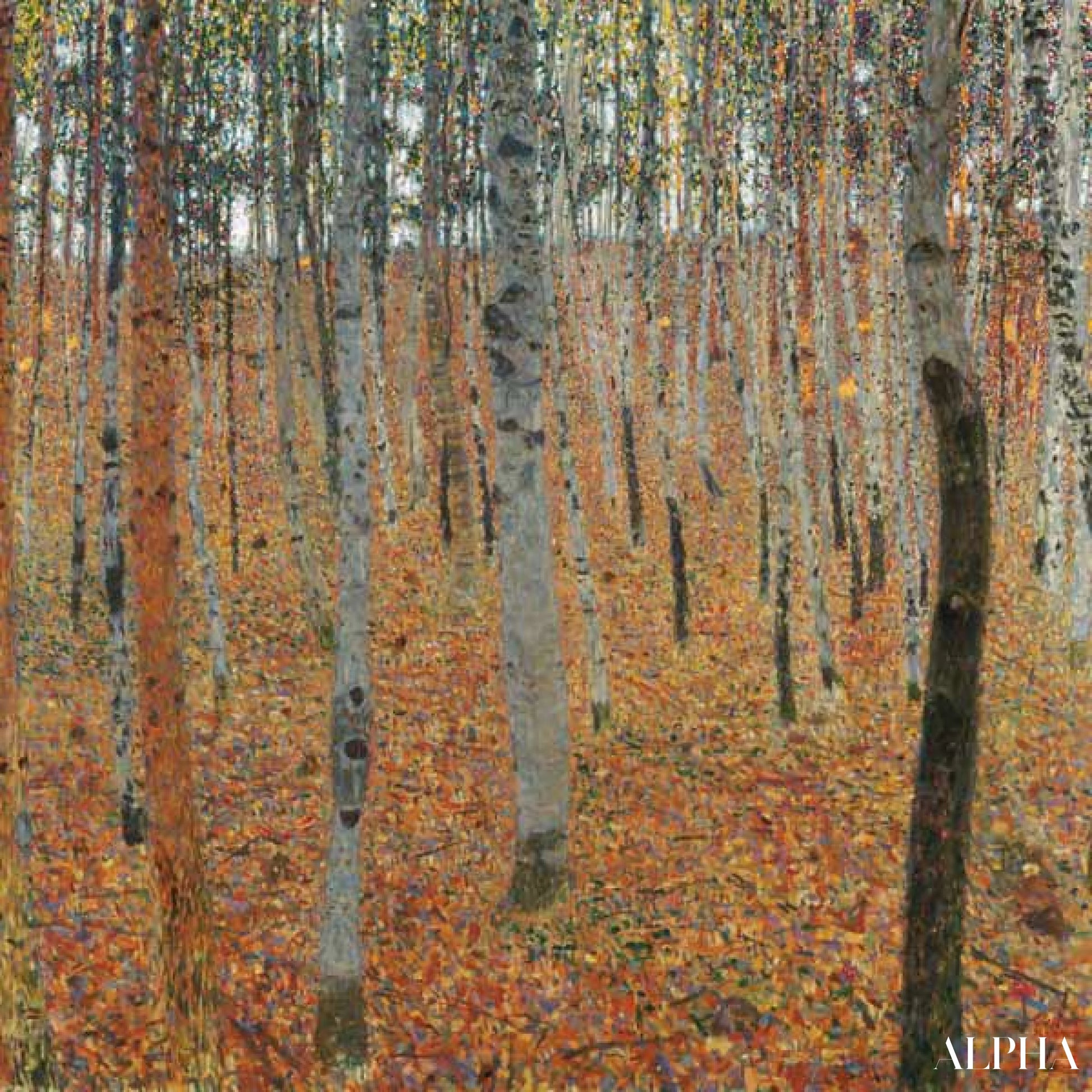 Forêt de bouleaux - Gustav Klimt - Reproductions de tableaux et peintures haut de gamme