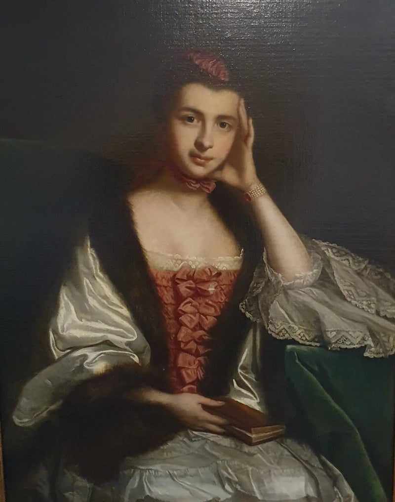 फ्रांसिस हानबरी विलियम्स (1735–1759), एसेक्स की कॉउंटेस, विलियम एन होल्स का पहली पत्नी, 4th कॉउंटेस ऑफ़ एसेक्स - जॉशुआ रेनॉल्ड्स