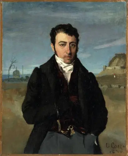 François Auguste Biard - Jean-Baptiste Camille Corot - Alpha Reproduction