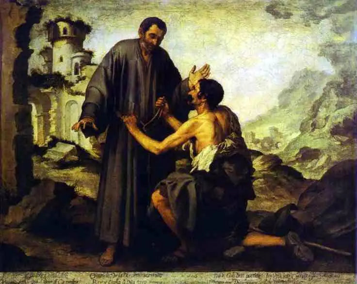 फ्रेरे जुनिपेरो और गरीब - बार्टोलोमे़ Esteban Murillo