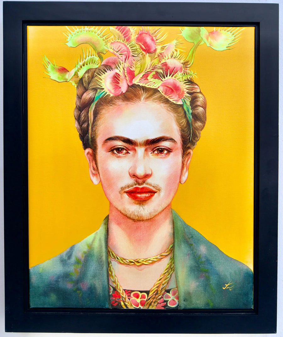 फ्रिडा काहलो x वीनस फ्लाईट्रैप | 40 x 50 सेमी