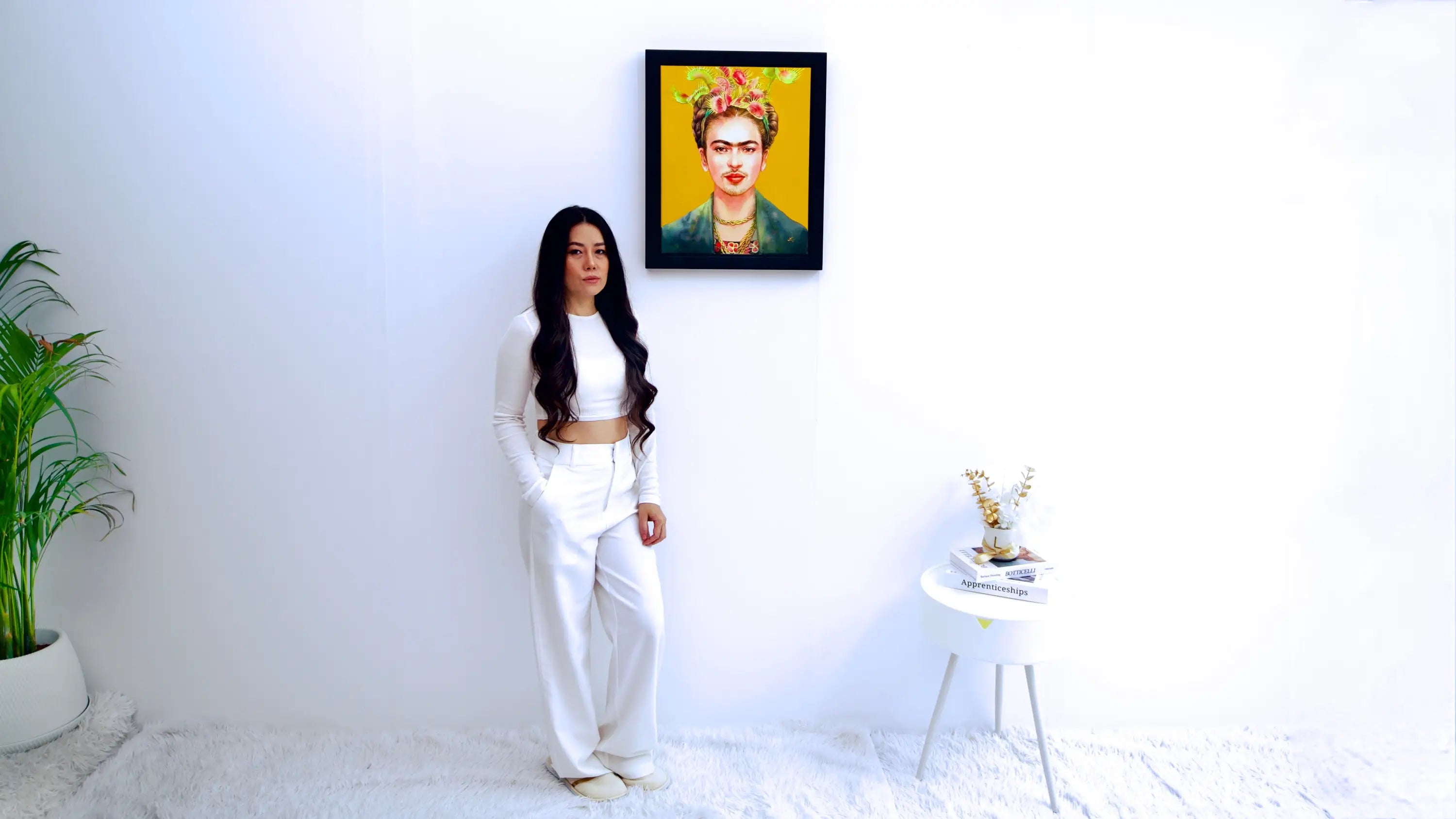 Frida Kahlo x Venus Flytrap - Phoolun | 40 x 50 cm Reproductions de tableaux à la peinture à l’huile